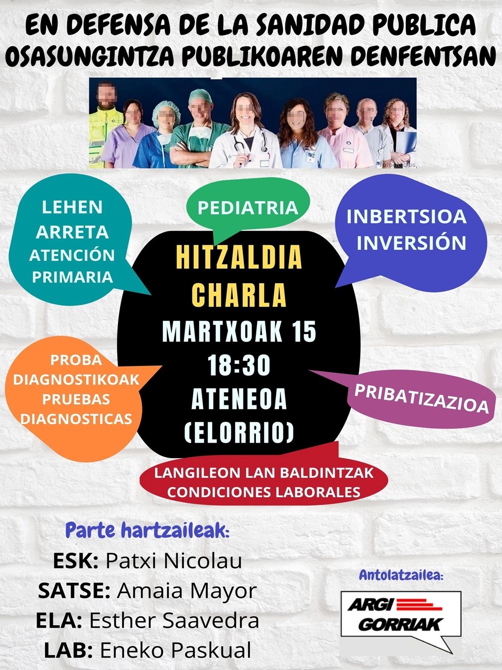 HITZALDIA Elorrion