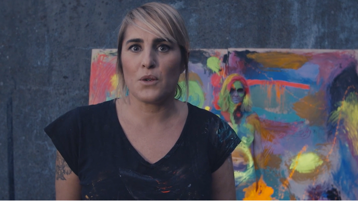 [BIDEOA]: "Niretzako body art-a espresatzeko era bat da, gorputza margotzen dudadean beste leku batera joaten naiz"