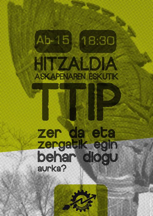 TTIPari buruzko hitzaldia sorginolan