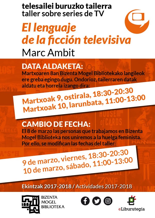 “Telebistako fikzioaren lengoaia” tailerra