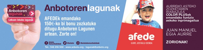 AFEDEk emandako bi bonu zozkatuko ditu ANBOTOk