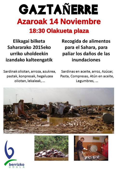 Gaztañerre Sahararen alde