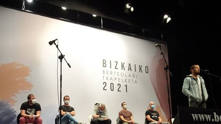 Imanol Uria garaile Elorrion, Bizkaiko Bertsolari Txapelketaren kanporaketan