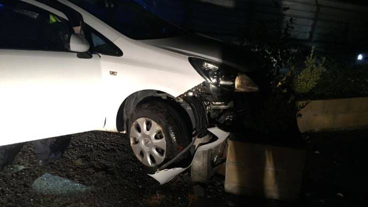 Auto batek istripua izan zuen bart Durangoko Eguzkitza auzoan