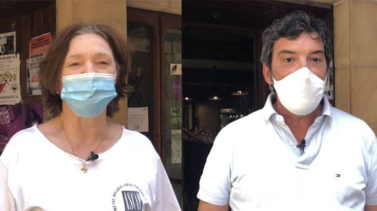 [BIDEOA] "Bai bezeroentzako eta bai guretzako, denon onerako da maskarak erabiltzea"