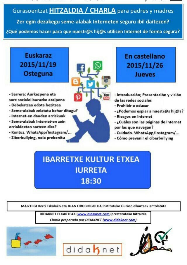 Zer egin dezakegu gure seme-alabak interneten seguru ibili daitezen?