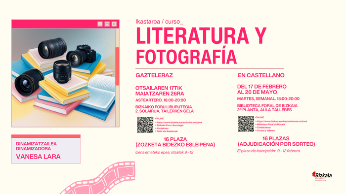 Ikastaroa: Literatura y fotografía