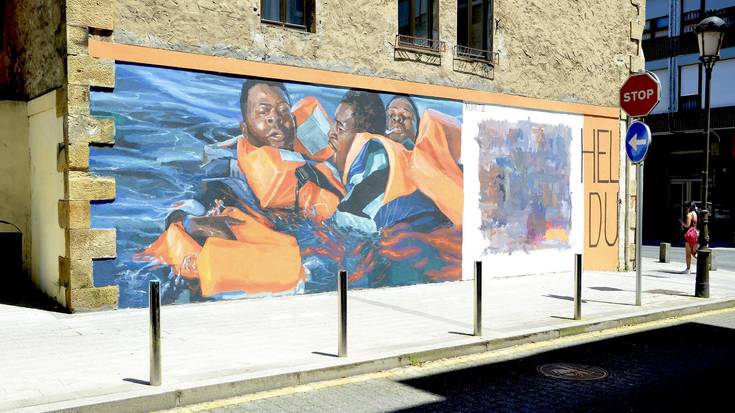 'Martz' artistak eginiko horma irudi baten ezabaketak eztabaida piztu du Zornotzan
