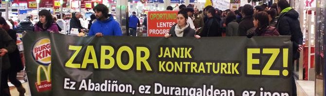 Ehundaka lagun McDonald's eta Burger Kingen aurka
