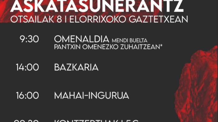 'Oroimena askatasunerantz'