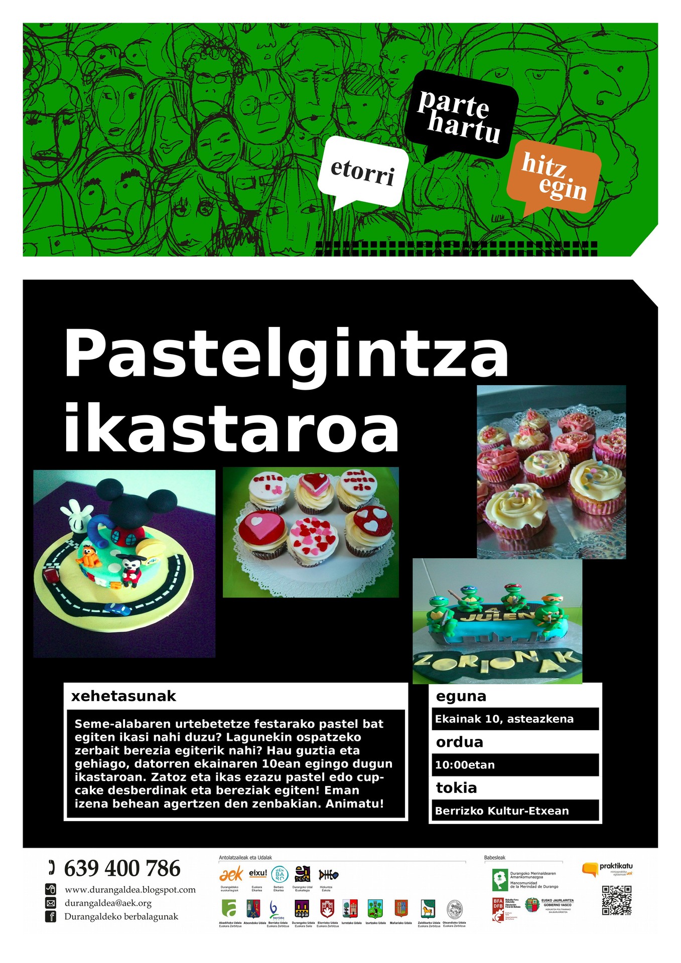 Pastelgintza ikastaroa Berrizen