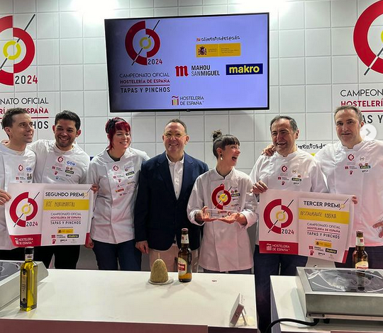 Kobika jatetxeko 'Mr. Rabbit' pintxoa hirugarren, Madrilen egin den Espainiako txapelketan