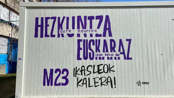 Martxoaren 23an "hezkuntza euskaldun baten alde" mobilizatzera deitu dute