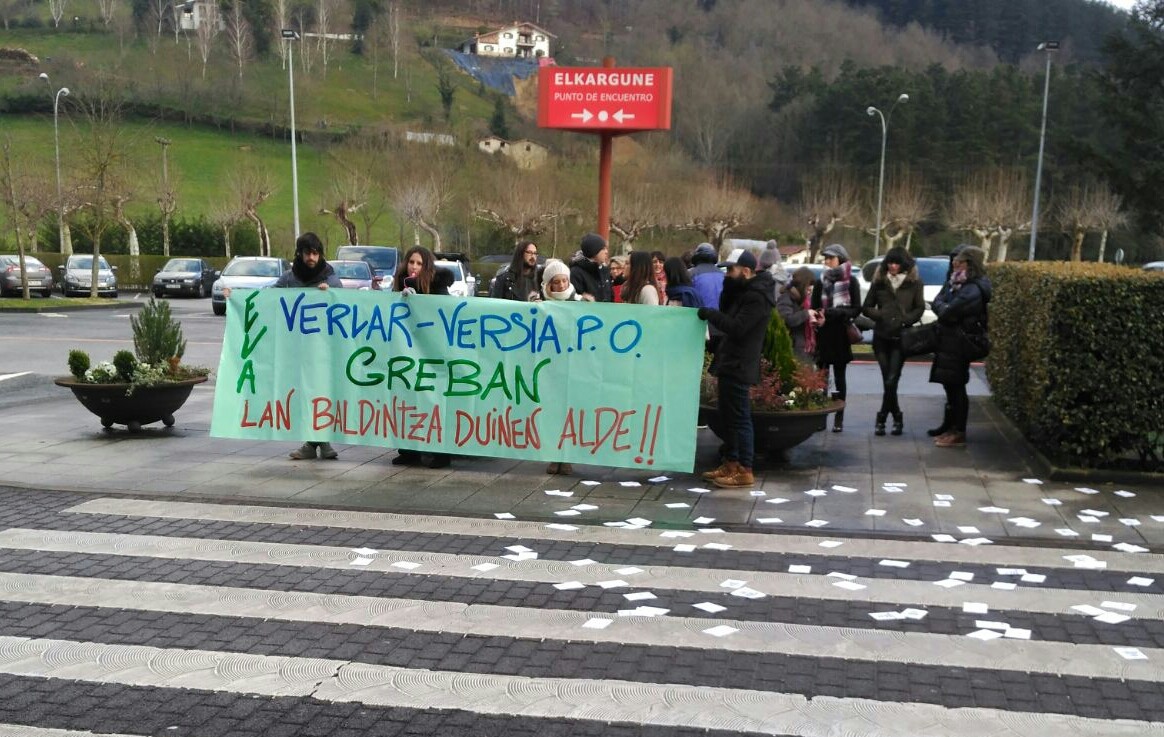 Hiru eguneko greba deitu du ELAk Verlar enpresan