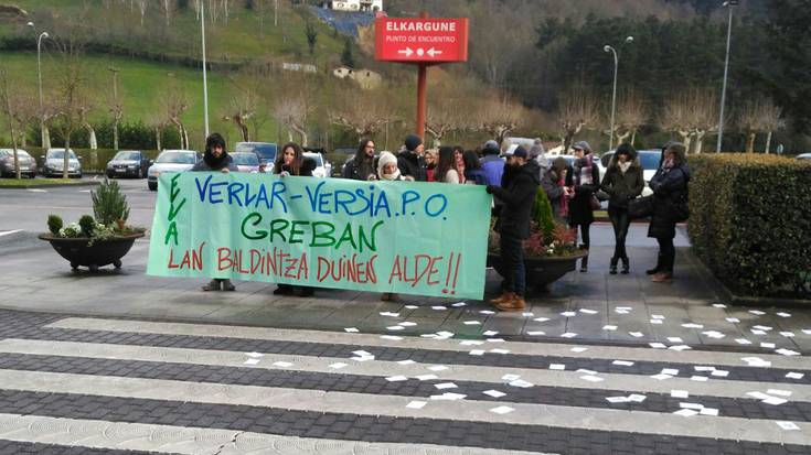 Hiru eguneko greba deitu du ELAk Verlar enpresan