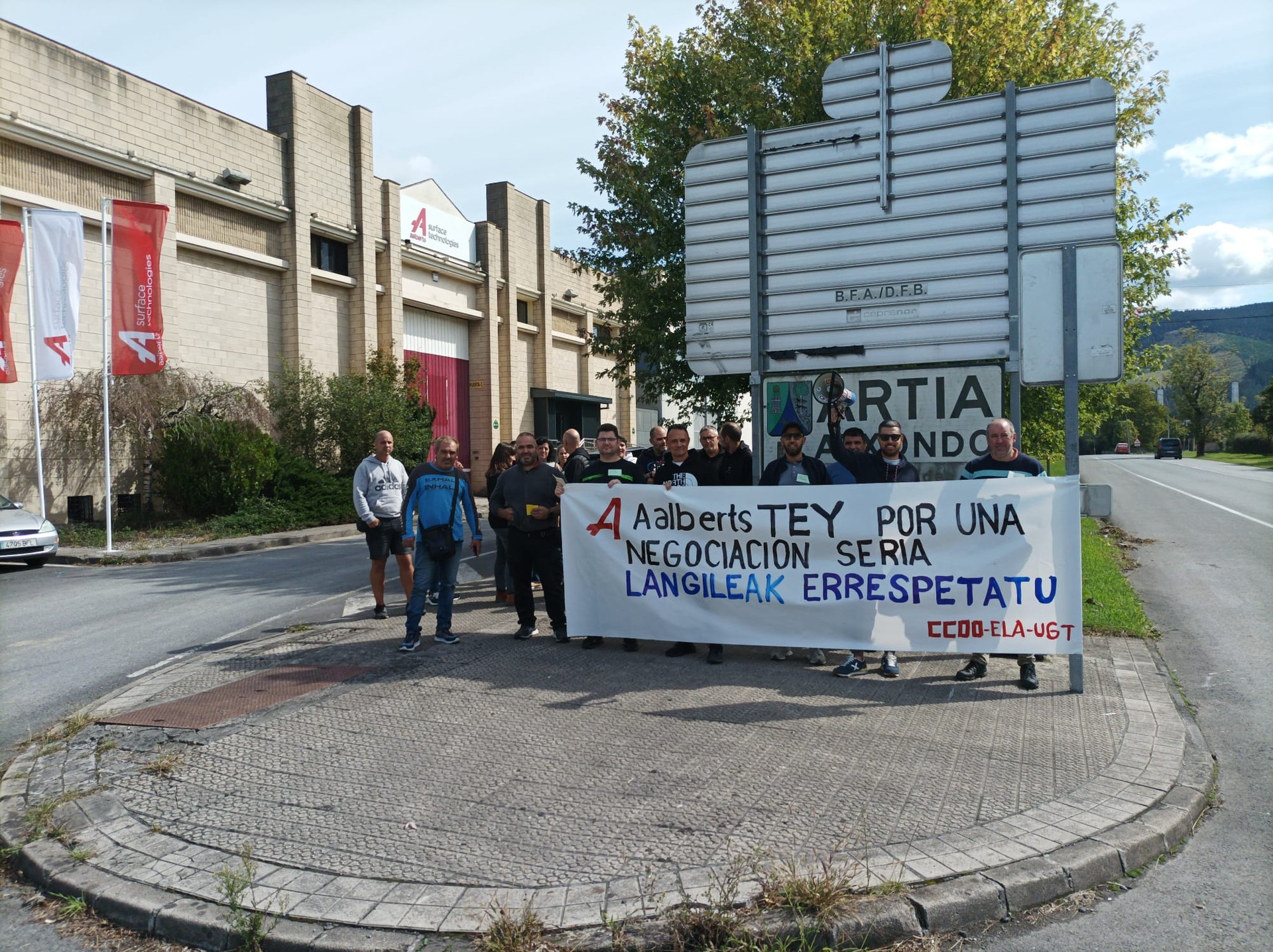 Aalberts Tey enpresan grebara deitu dute urriaren 2tik aurrera, CCOO sindikatuak jakinarazi duenez