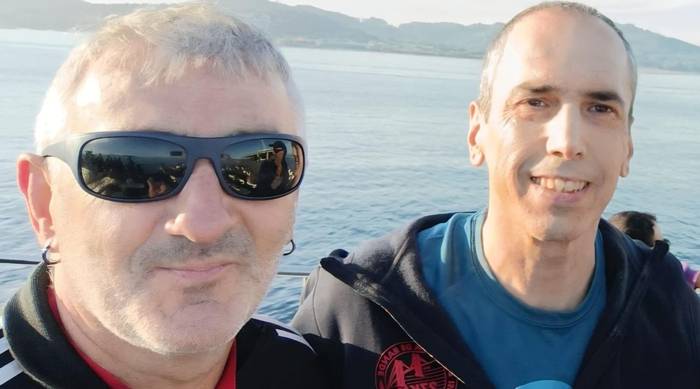 Aitor Iturriagak eta Bittor Zabalak Batalla de Rande zeharkaldia osatu dute igerian