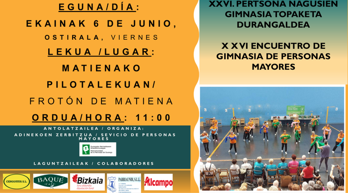 XXVI. Pertsona Nagusien Gimnasia Topaketa