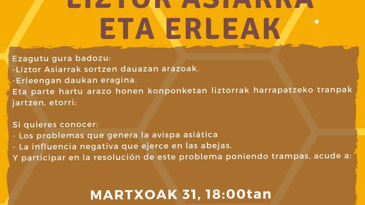 Liztor asiarra eta erleak