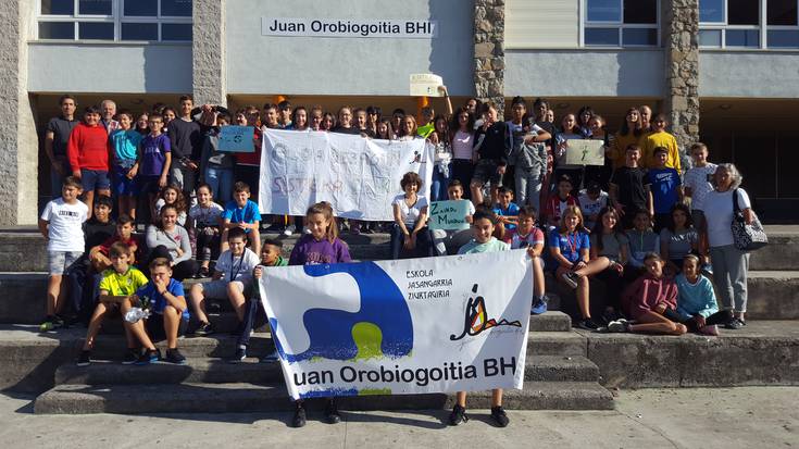Orobiogoitiako ikasleek Klima Aldaketaren aurkako nazioarteko grebagaz bat egin dute