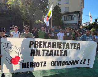 AHTko obretako lan-heriotza salatu dute Atxondon