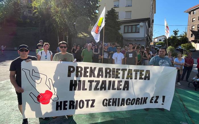 AHTko obretako lan-heriotza salatu dute Atxondon
