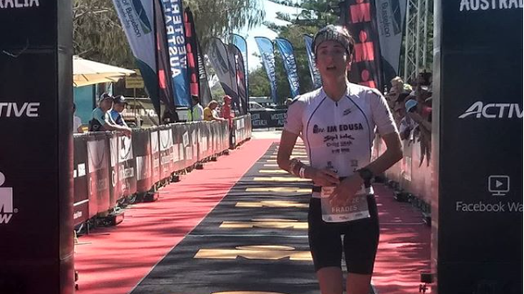 Australiako Ironman proban bederatzi ordutik beherako denbora egin du Gurutze Fradesek; hirugarren amaitu du lasterketa