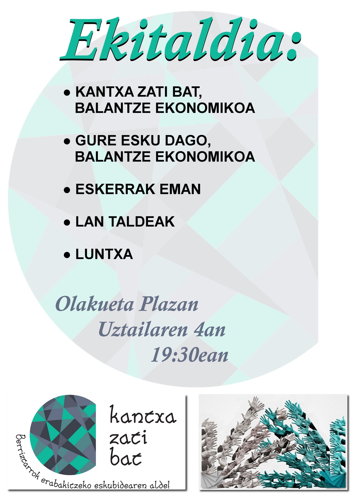 Eskerrak emateko ekitaldia