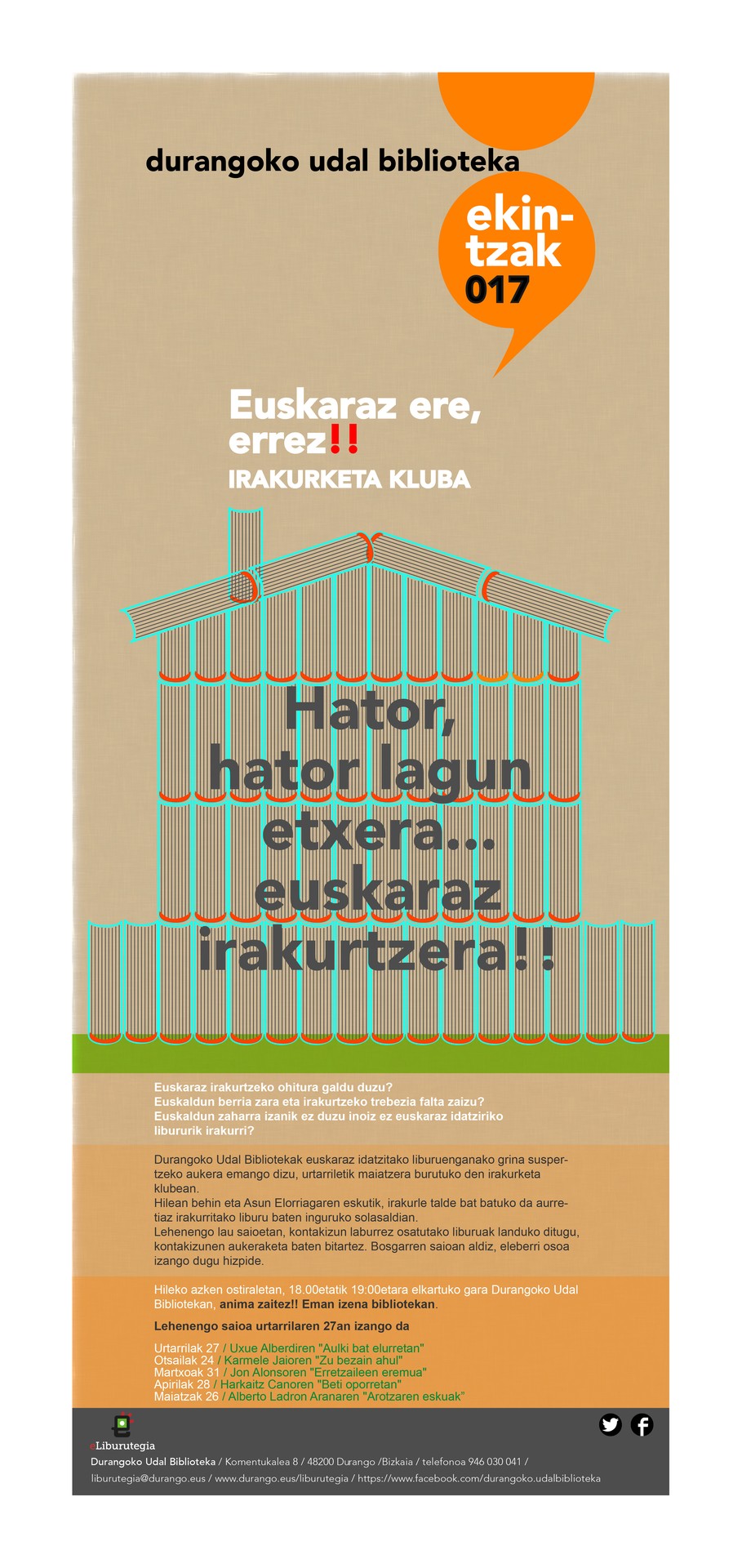 "Euskaraz ere, errez!" Irakurketa kluba