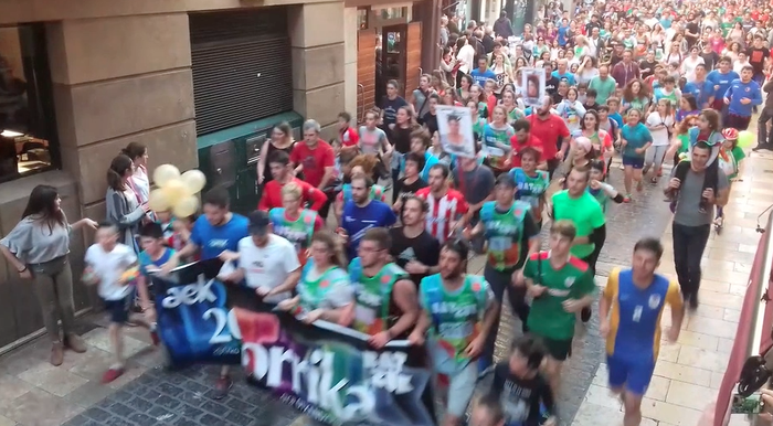 20. Korrika Otxandiotik abiatu zenekoa