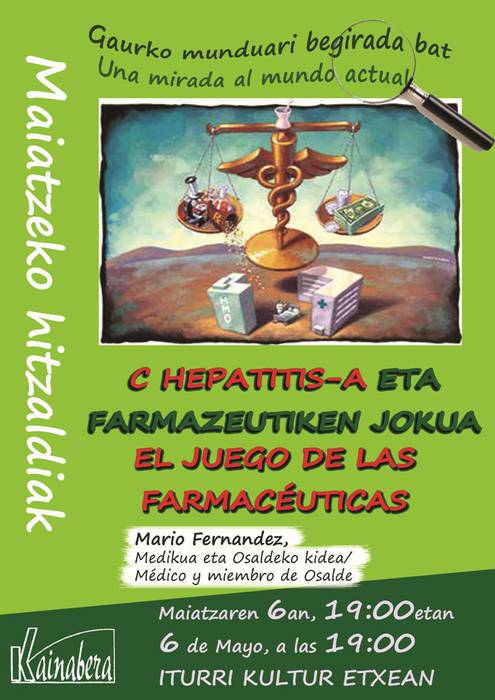 Hitzaldia: "C Hepatitisa eta farmazeutiken jokua"