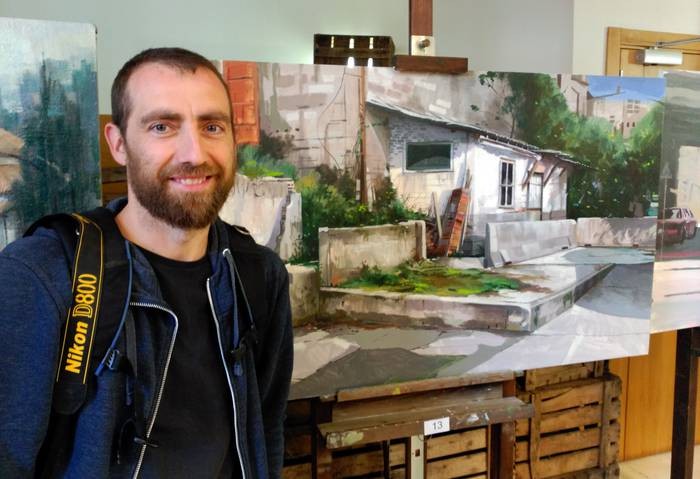 Berrizko paisaiak koadroetan jasoko dituzte kaleko pintura lehiaketan