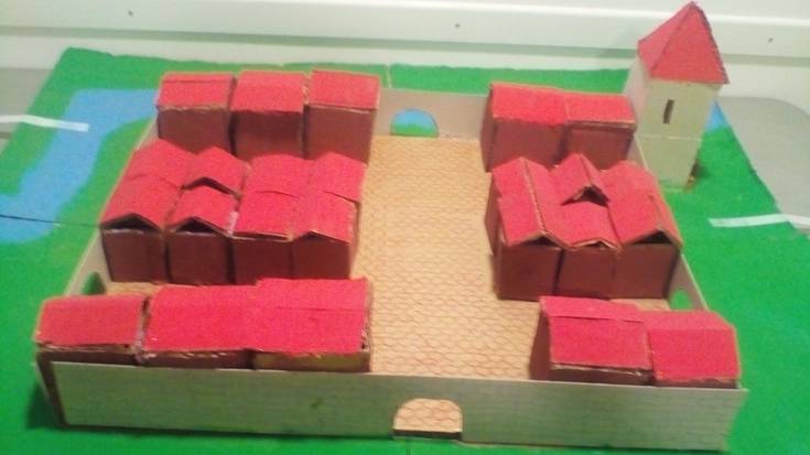 Erdi Aroko Elorrio irudikatzen duen erakusketa, Lourdesko Amako ikasleen eskutik