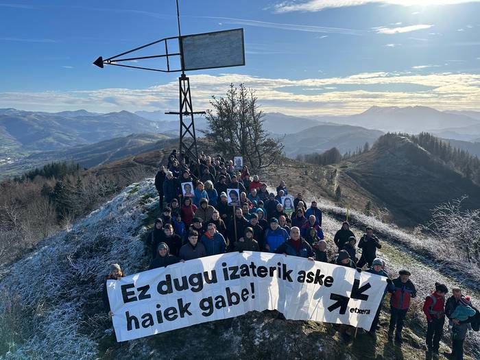 Urteroko ekitaldia egin dute Intxortan