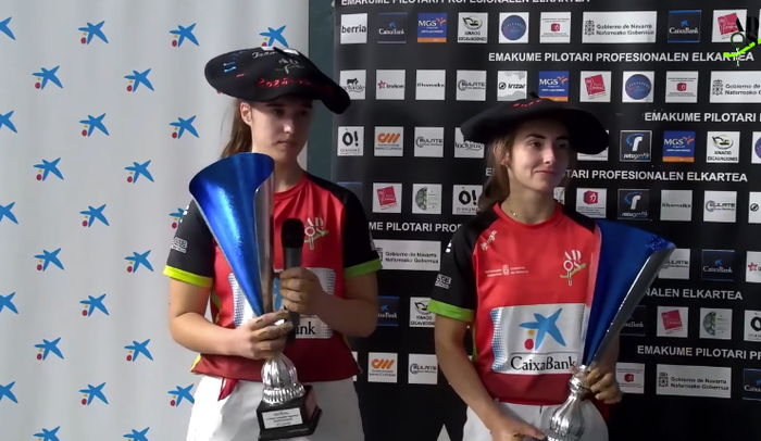 Ainhoa Ruiz Infantek eta Leire Galeanok Udara CaixaBank pilota txapelketa irabazi dute