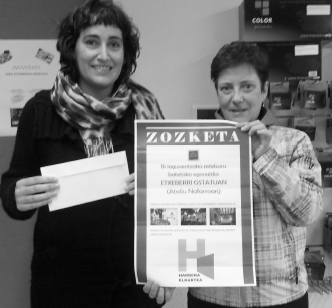 Durangoko Harrera Taldearen zozketako saria Urnietara joan da