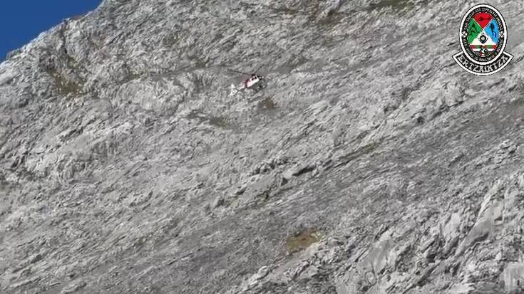 [BIDEOA]: 45 urteko gizonezko bat erreskatatu zuten atzo Anboton