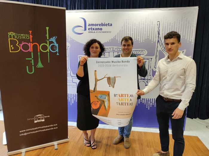 Zornotzako Bandak artea eta denbora batzen dituen 'Bitartean artea tartea' aurkeztu du