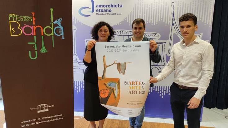 Zornotzako Bandak artea eta denbora batzen dituen 'Bitartean artea tartea' aurkeztu du