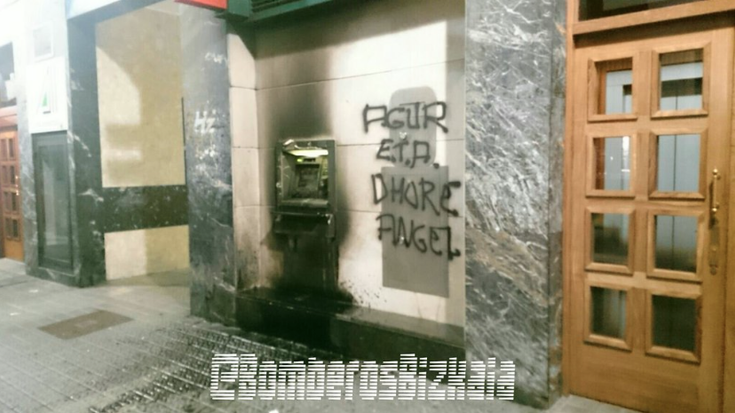 Goizaldean sua eman diete banketxe bateko kutxazain biri Zornotzan