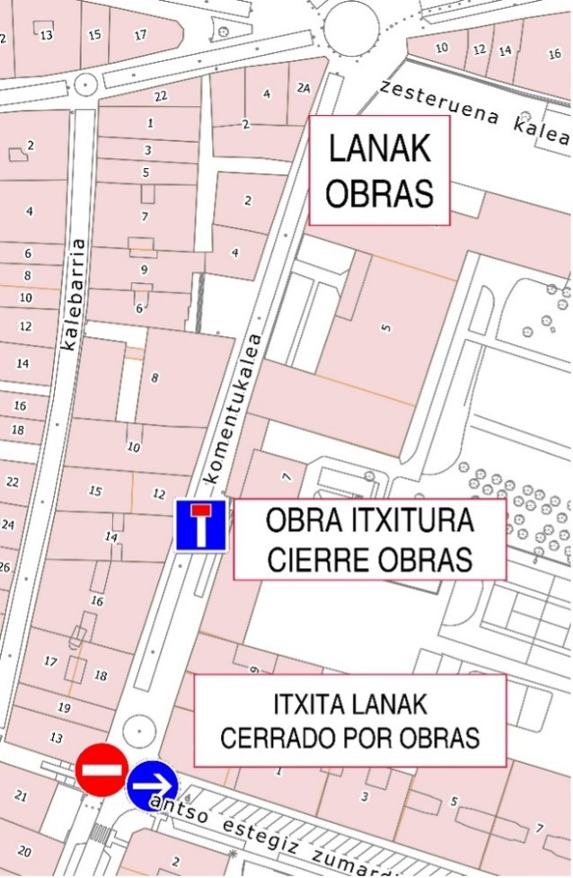 Komentukalean trafikoa moztuko dute gaur, pare bat asterako
