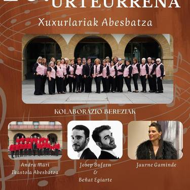 Xuxurlariak abesbatzaren 20. urteurreneko kontzertua