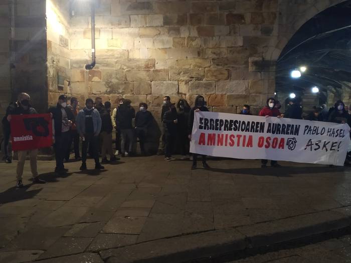 Manifestazioa egingo dute Durangon Pablo Haselen askatasuna eskatzeko