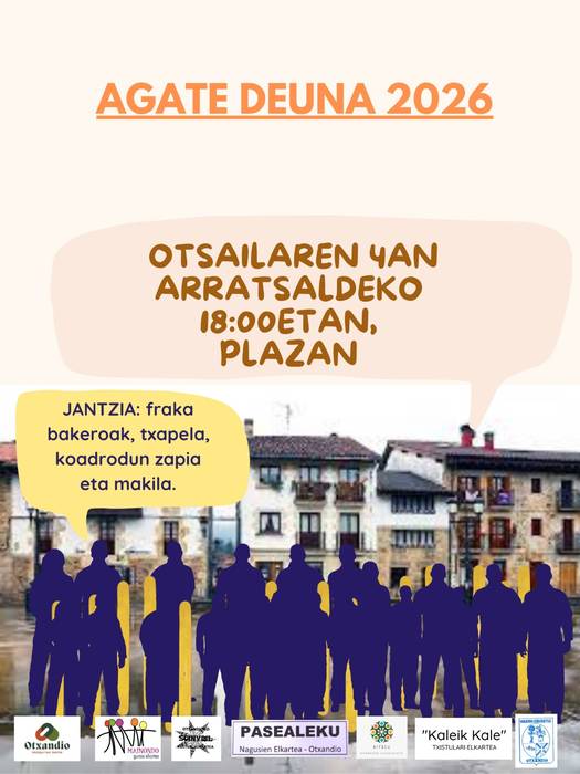 Santa Ageda koplak abesteko gonbidapena