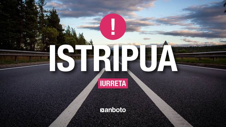 Auto baten eta txirrindulari baten arteko istripua gertatu da Iurretan