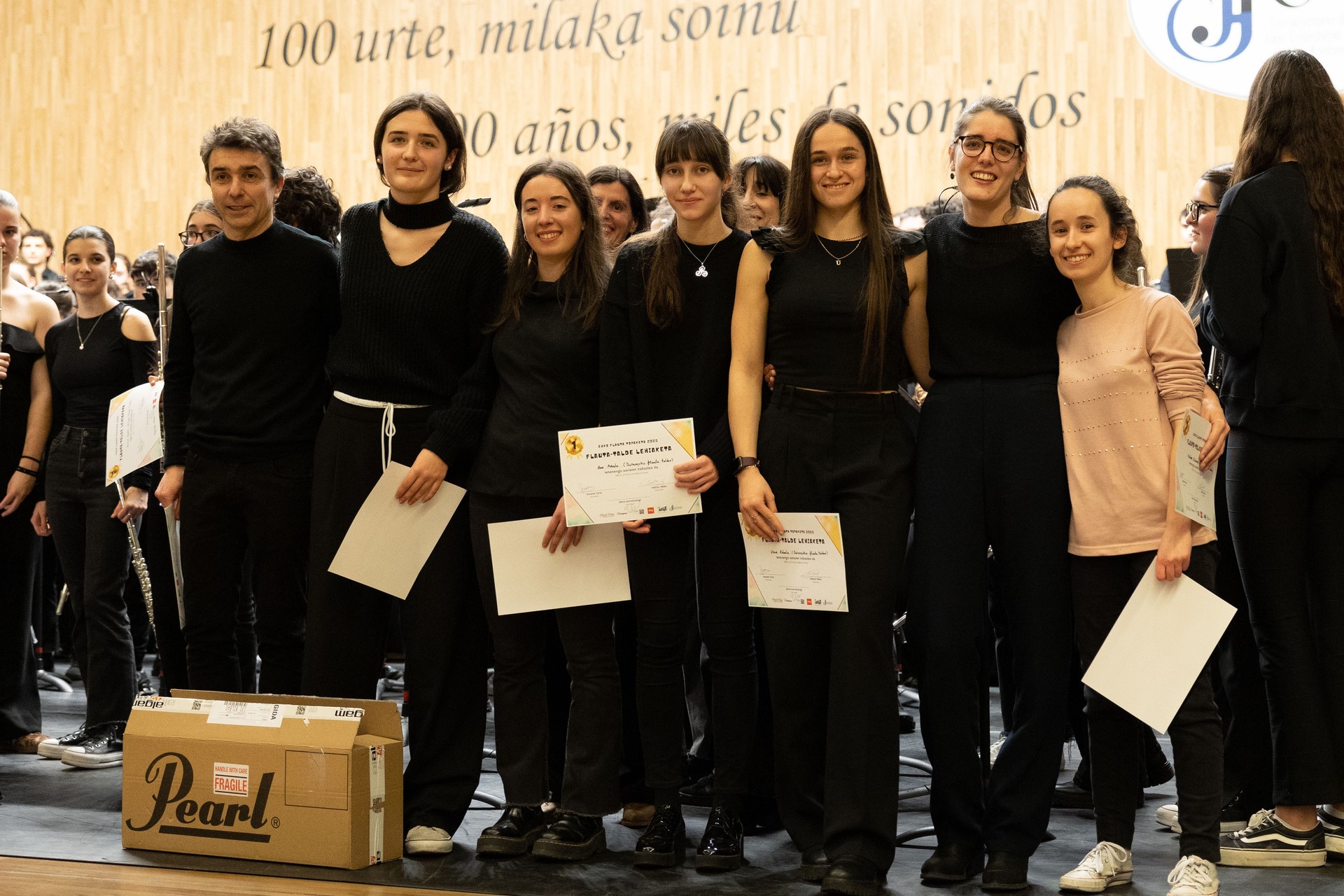 Durangoko Bartolome Ertzilla kontserbatorioko Zeharka Flute txirula taldeak saria irabazi du