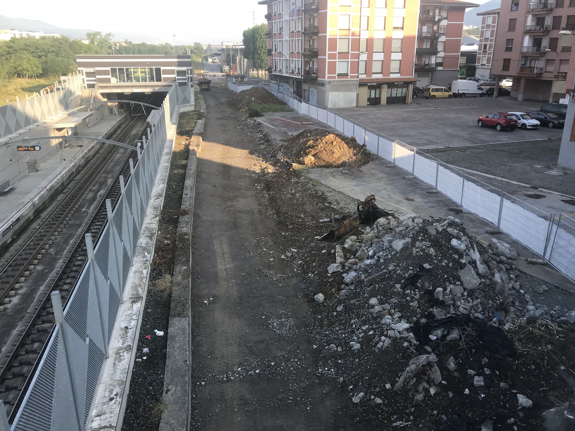 Matienako trenbide zaharreko obrak hasi dira
