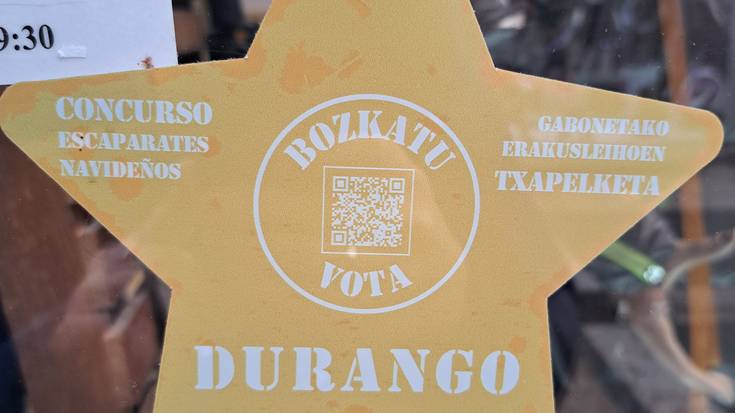 Gabonetako erakusleihoen lehiaketan bozkatzeko aukera zabalik Durangon
