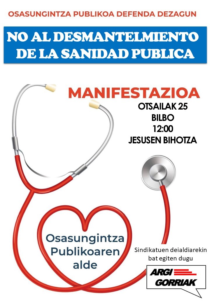 Osasungintza publikoaren alde.