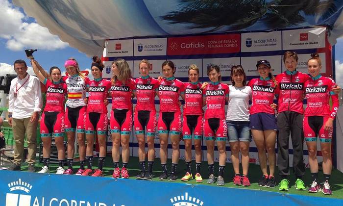 Bizkaia-Durangoko hiru ziklistak osatu dute Alcobendaseko podiuma